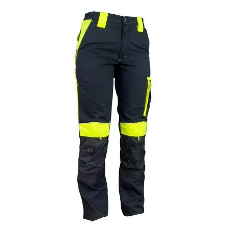 Urgent-Y - Pantaloni de lucru, negru/galben NEON