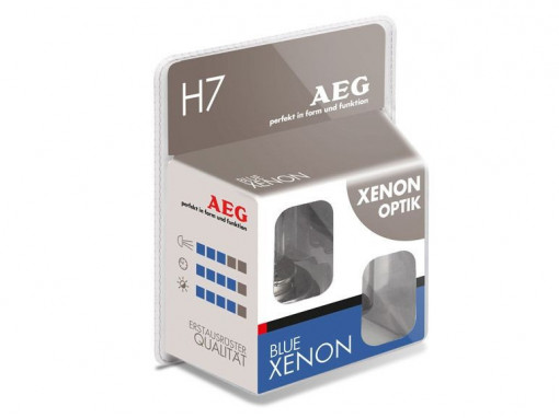 AEG set becuri auto halogen H7 Blue Xenon