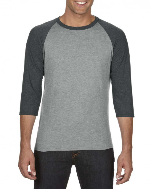 ADULT TRI-BLEND ¾ SLEEVE RAGLAN TEE