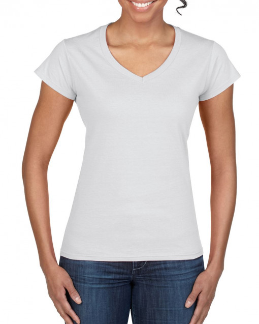 SOFTSTYLE® LADIES' V-NECK T-SHIRT
