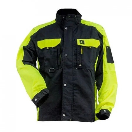 Urgent-Y - Geaca de protectie, negru/galben NEON