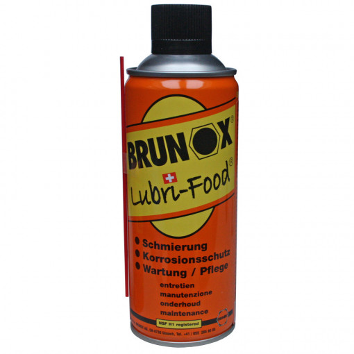 Brunox Lubri-Food Spray 400ml - lubrifiant NSF H1