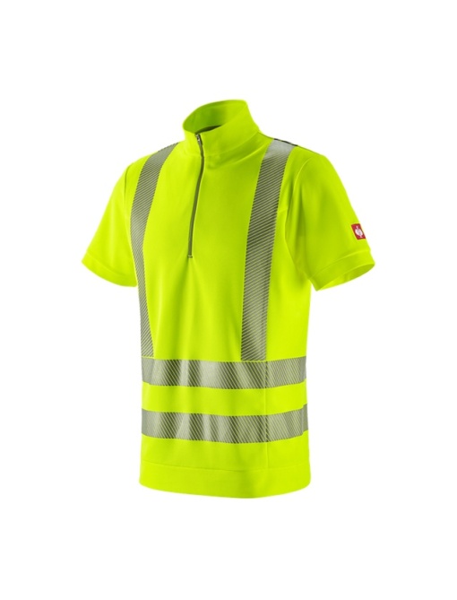 e.s. High-vis functional ZIP-t-shirt UV