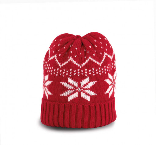 BEANIE WITH CHRISTMAS DESIGN