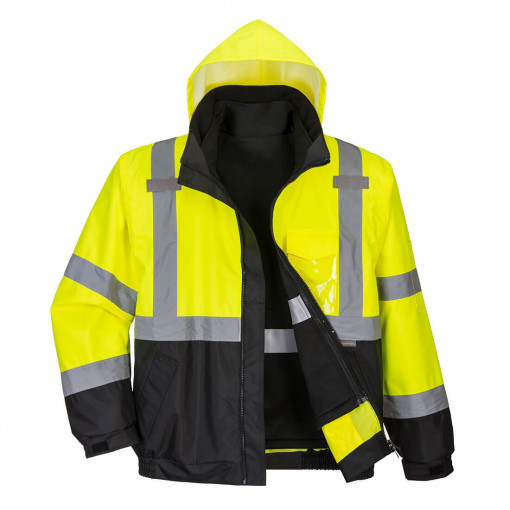 Jacheta Bomber 3-în-1 Hi-Vis Premium