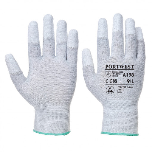 Manusi Antistatice cu PU Fingertip.