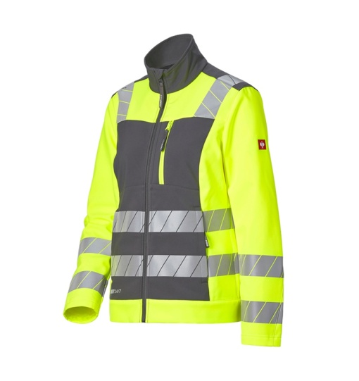 High-vis softshell jacket e.s.motion 24/7, ladies'