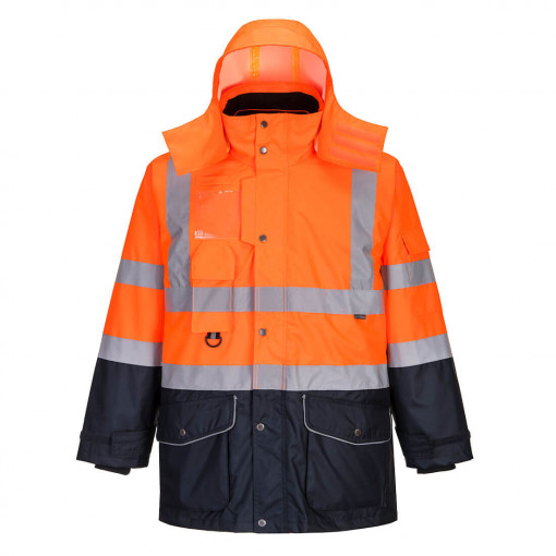 Jacheta HiVis Contrast Trafic 7-in-1