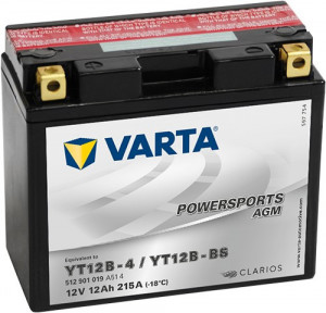 Acumulator Moto Varta AGM 12V 12Ah T12B-BS - Img 1