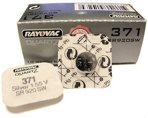 Baterii ceas Rayovac 371 (AG6) cu oxid Argint 10 buc - Img 4