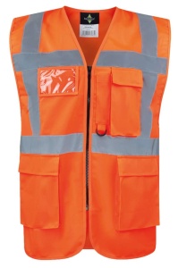 COMFORT EXECUTIVE SAFETY VEST \"HAMBURG\" - MULTIFUNCTIONAL WITH POCKETS - Img 3