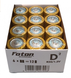 Cutie 12 x Baterie R20 D Foton Economy 1.5V - Img 6