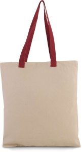 FLAT CANVAS SHOPPER WITH CONTRAST HANDLE - Img 4