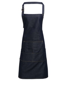 JEANS STITCH DENIM BIB APRON - Img 4