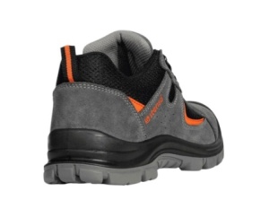 Pantofi de protecție unisex, cu bombeu metalic, piele & material textil, Kastor Grey 2.0 Low S1 - Img 3