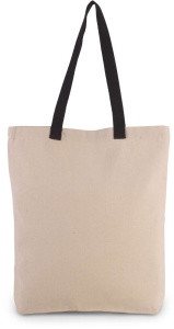 SHOPPER BAG WITH GUSSET AND CONTRAST COLOUR HANDLE - Img 2