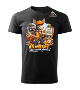 Tricou personalizat - Azi trag tare, mâine vedem planul