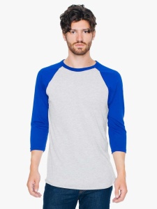 UNISEX POLY-COTTON 3/4 SLEEVE RAGLAN T-SHIRT - Img 3