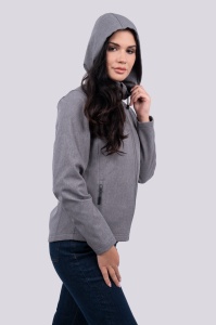 WOMEN’S 3-LAYER DETACHABLE HOODED SOFTSHELL JACKET - Img 2