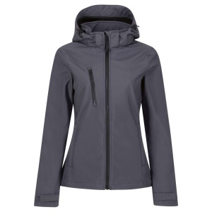 WOMEN'S VENTURER 3 LAYER HOODED PRINTABLE SOFTSHELL JACKET - Img 3