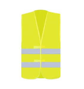 BASIC SAFETY VEST FOR PRINT \"KARLSRUHE\" - 2 VELCRO - Img 2