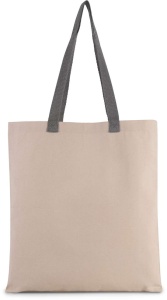 FLAT CANVAS SHOPPER WITH CONTRAST HANDLE - Img 11