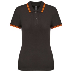 LADIE'S SHORT-SLEEVED POLOSHIRT WITH CONTRASTING PIPING - Img 3