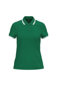 LADIE'S SHORT-SLEEVED POLOSHIRT WITH CONTRASTING PIPING - Img 11