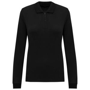 LADIES’ ORGANIC 180 PIQUÉ POLO SHIRT LONG SLEEVES - Img 2