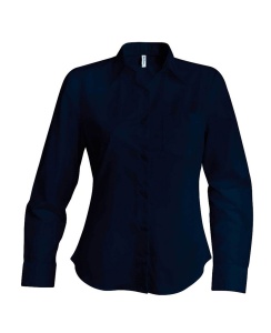 LADIES' LONG-SLEEVED COTTON POPLIN SHIRT - Img 2