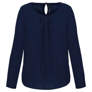 LADIES' LONG-SLEEVED CREPE BLOUSE - Img 3