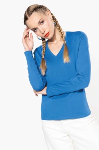 LADIES' LONG-SLEEVED V-NECK T-SHIRT - Img 7