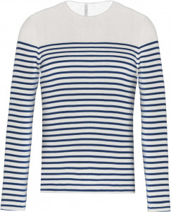 MEN’S LONG-SLEEVED BRETON STRIPE TOP - Img 1