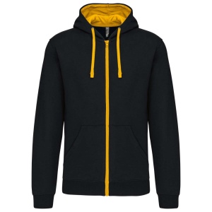 MEN'S CONTRAST HOODED FULL ZIP SWEATSHIRT - Img 11