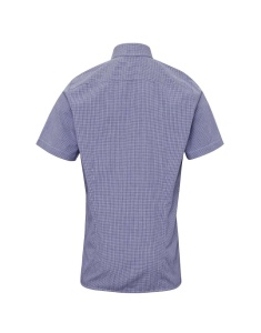 MEN'S SHORT SLEEVE GINGHAM COTTON MICROCHECK SHIRT - Img 10