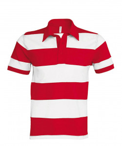 RAY - SHORT-SLEEVED STRIPED POLO SHIRT - Img 2