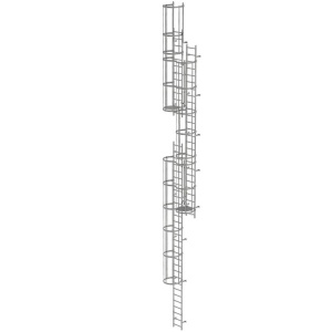 SCARA DE ACCES / EVACUARE / INCENDIU, OTEL ZINCAT, DIN 14094-1, 15,12m