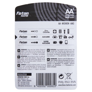 Set 4 Baterii alcaline Foton Master LR6 (AA) - Img 5
