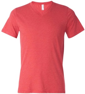 UNISEX TRIBLEND SHORT SLEEVE V-NECK TEE - Img 5