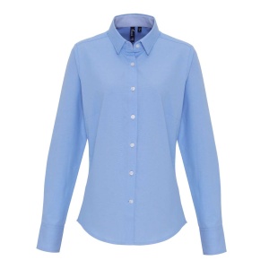 WOMEN'S COTTON RICH OXFORD STRIPES SHIRT - Img 3