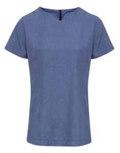 ‘VIOLA' LINEN-LOOK CUT NECK BEAUTY TUNIC - Img 4