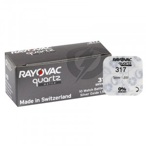 Baterii ceas Rayovac 317 (SR516SW) cu oxid Argint 10 buc - Img 1