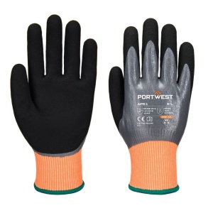 Cut F15 Nitrile Aqua Glove