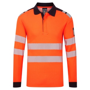 FR Modaflame Anti-Static Hi-Vis Long Sleeve Polo Shirt - Img 2