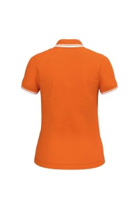 LADIE'S SHORT-SLEEVED POLOSHIRT WITH CONTRASTING PIPING - Img 37