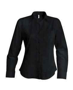 LADIES' LONG-SLEEVED COTTON POPLIN SHIRT - Img 3