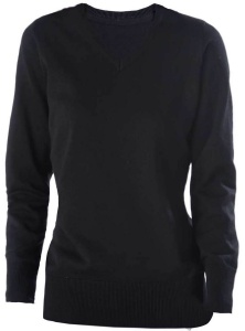 LADIES' V-NECK JUMPER