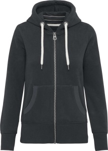 LADIES' VINTAGE ZIPPED HOODED SWEATSHIRT - Img 7