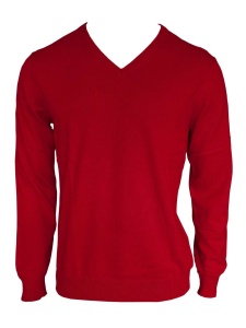 MEN’S V-NECK FINE GAUGE COTTON PULLOVER - Img 9