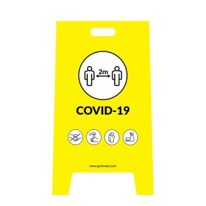 Panou Avertizare Covid